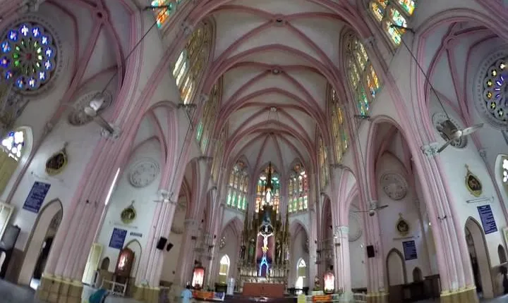 Basilica Of Our Lady Of Lourdes, Poondi From Trichy
