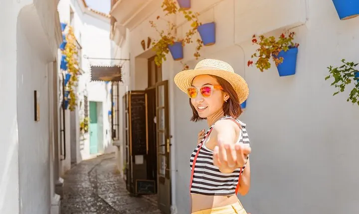 Panoramic View of Malaga with Wine Museum from Costa Del Sol