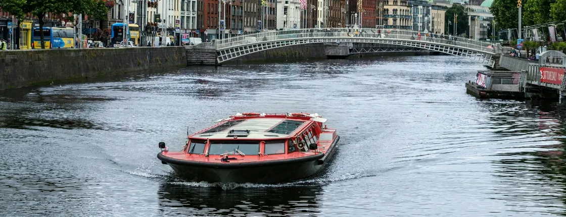 45 minute sightseeing cruise on the River Liffey