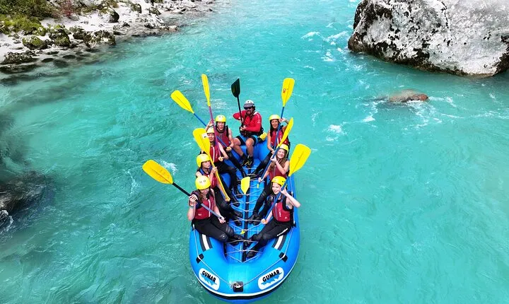 Rafting on Soca River