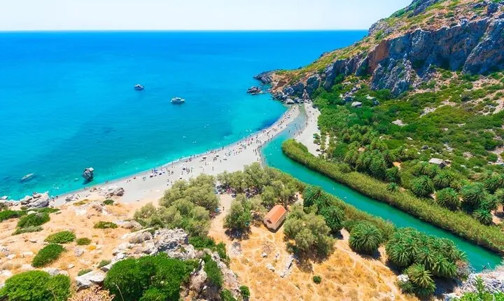 Preveli Beach and Damnoni Beach Full-Day Trip From Chania