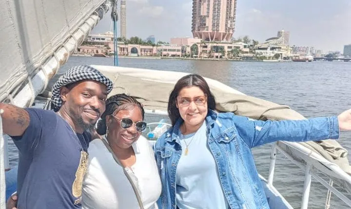 Nile Felucca in Cairo and Traditional Food Koshry from Cairo or Giza hotel