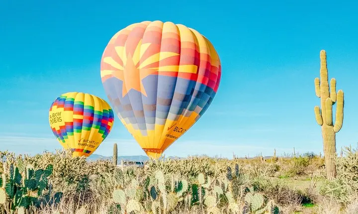 Sunset Hot Air Balloon Ride Over Phoenix