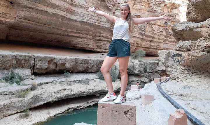 Hidden Caves & Coastal Beauty – Wadi Shab, Sinkhole & Fins Beach
