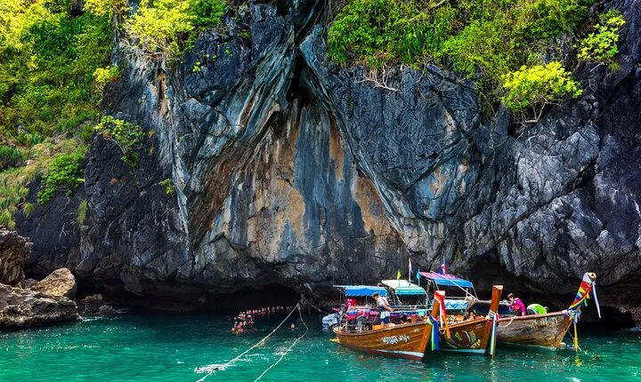 Koh Ngai, Koh Muk + Emerald Cave Snorkeling Tour by Classic Longtail Boat