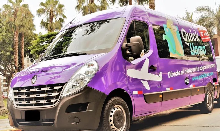 QuickLlama: Door-to-door transfer from Miraflores to Lima Airport