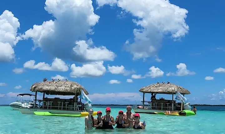 Private 2-Hour Tiki Boat Party in Key West & Mini Sandbar
