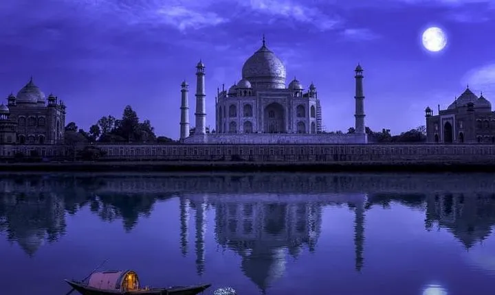 Full Moonlight Taj Mahal Tour - Night View Of Taj Mahal