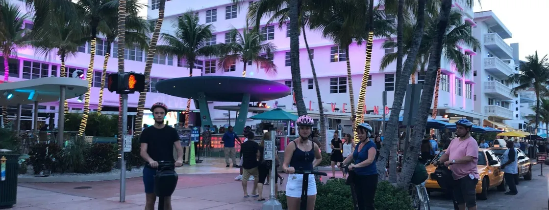 South Beach panoramic night self-balancing scooter tour