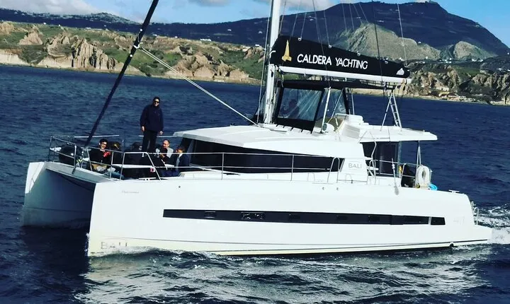 Santorini Adventurous Catamaran Experience with Snorkeling