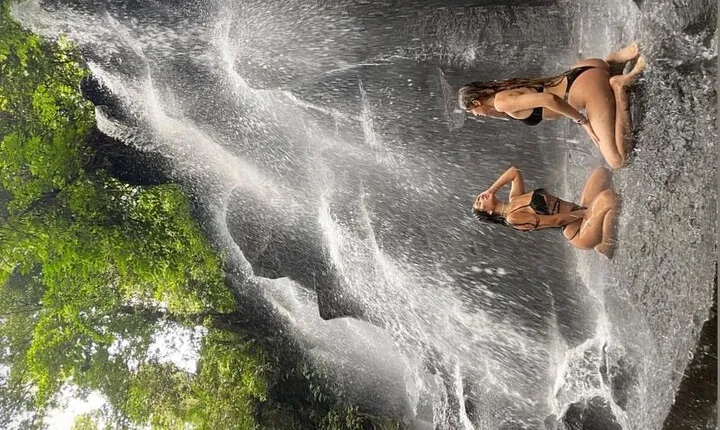 Ubud Top Waterfall Surounding with Rice Terrace All Include