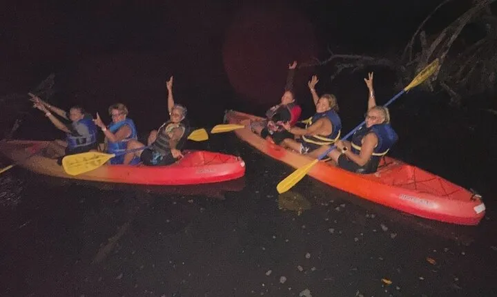 CLEAR BOTTOM KAYAKS Tour in Bioluminescent, Mosquito Bay