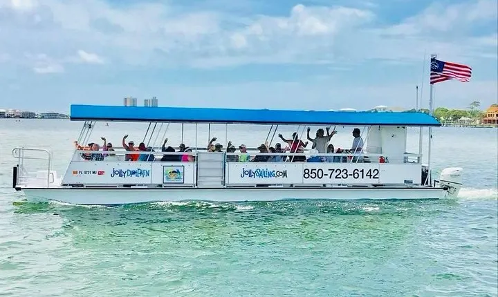 Private 3 Hour Powerboat Dolphin Cruise with Remote Beach Stop up to 15 guests
