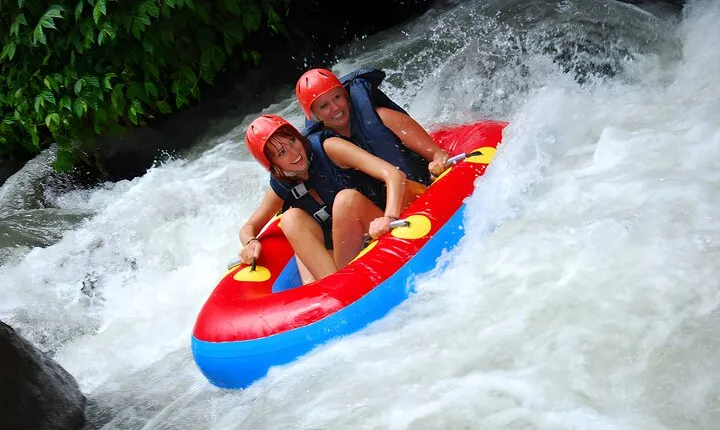 Bali River Tubing Adventure and Ubud Rice Terrace, Waterfall Tour