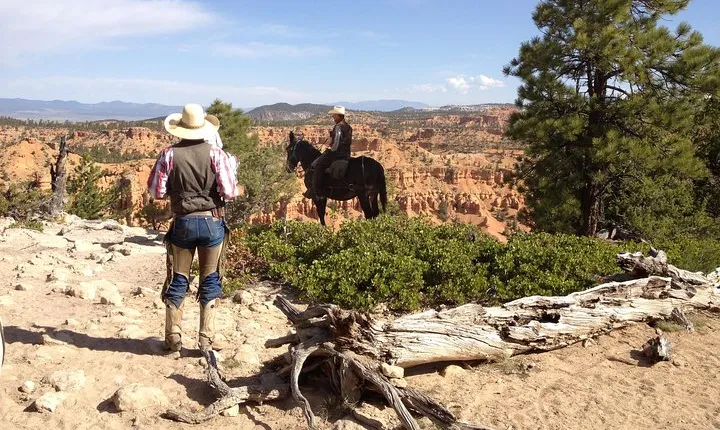 Horseback Riding Experience through Red Canyon with a Guide