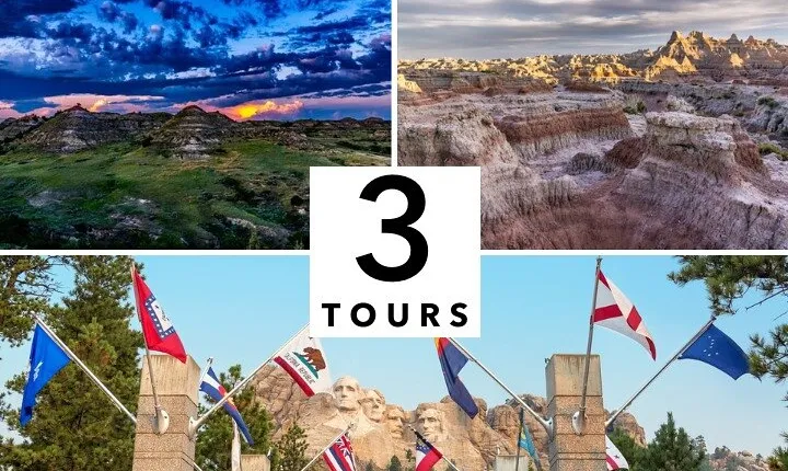 Mount Rushmore Theodore Roosevelt and Badlands Self-Guided Tour