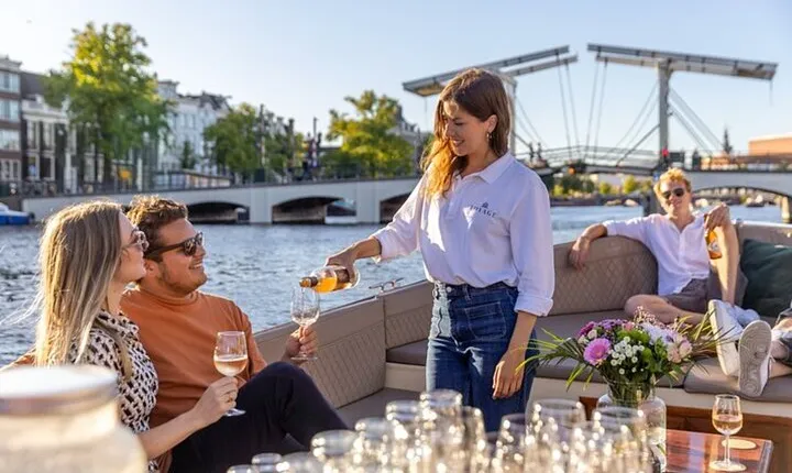 Amsterdam 2-Hour Small Group Canal Cruise w/ Dutch snacks & Bar