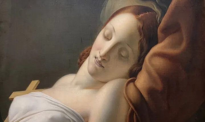 The Louvre: art and love.