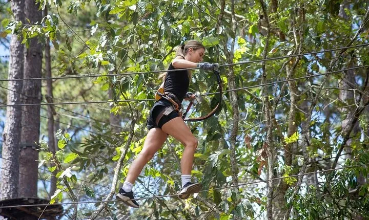 Vietnam High Rope Course Adventure at Datanla Waterfall