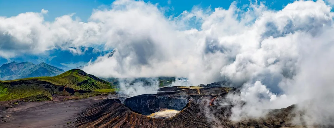 Journey Through Time at Kumamoto Castle and Aso Mountain from Fukuoka