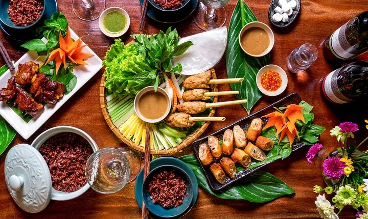 Savor the traditional & authentic Vietnamese Lunch or Dinner at local villa 