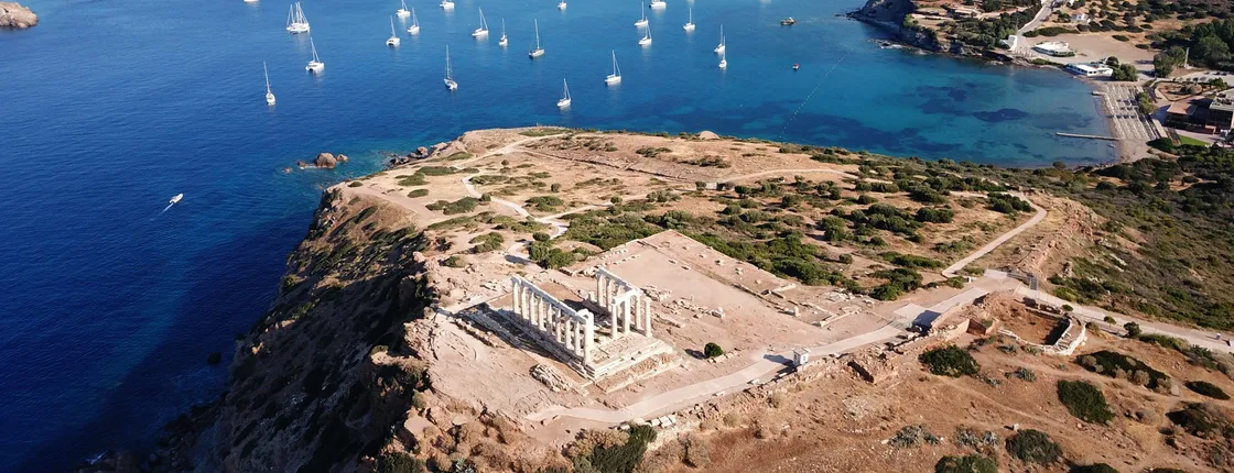 Temple of Poseidon and Cape Sounion private sunset tour with audio guide