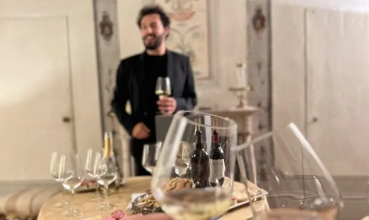 Wine tasting in a historic Florentine palace