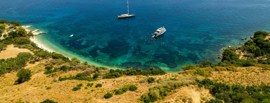 Turtle Island family boat cruise in Zante with snorkelling