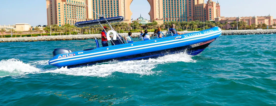 Speedboat tour of Dubai Marina, Atlantis and Burj Al Arab