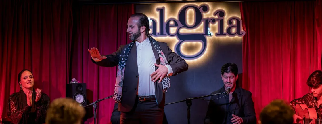 1-hour flamenco show at Malaga's Alegría