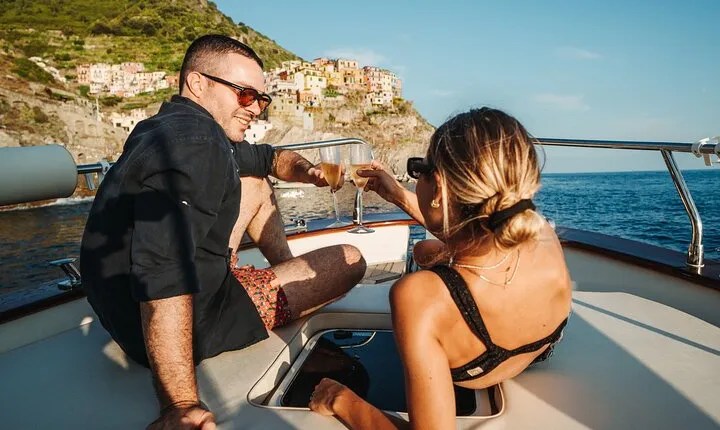 Cinque Terre private and exclusive sunset boat tour