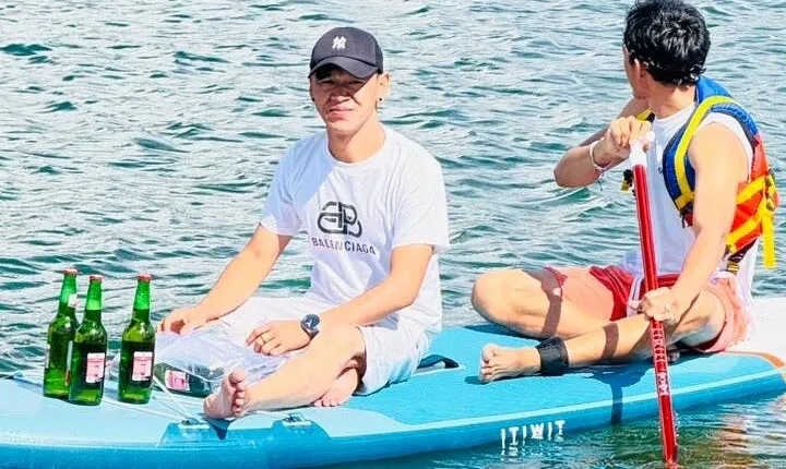 Bali Paddle Board Adventure & Natural Hot Spring at Onsen bali