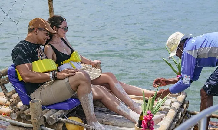 Ocean Bamboo Rafting, Catamaran Cruise and Ocean Zipline