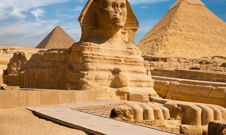 Grand Egyptian Museum and the Pyramids from Port Said Hotels