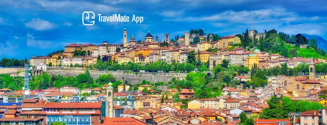 Bergamo audio guide with TravelMate app