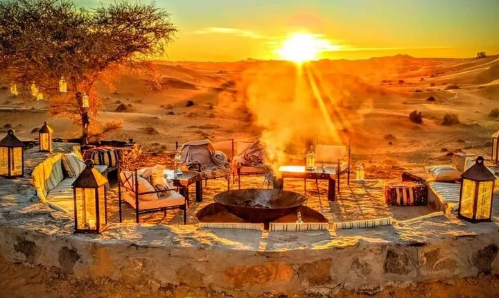 Desert Adventure Quad Ride Camel Trek Dinner and Show in Agafay