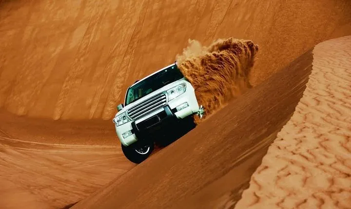 Dubai Desert Dune and Camel Riding Safari with BBQ Dinner