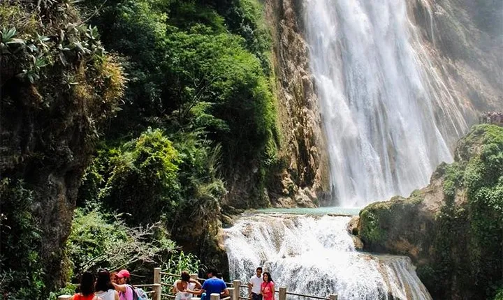 Chiflon Waterfall And Montebello Lakes
