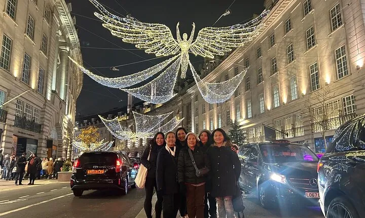 London Christmas Lights Private Black Cab Tour with Hotel Pick Up
