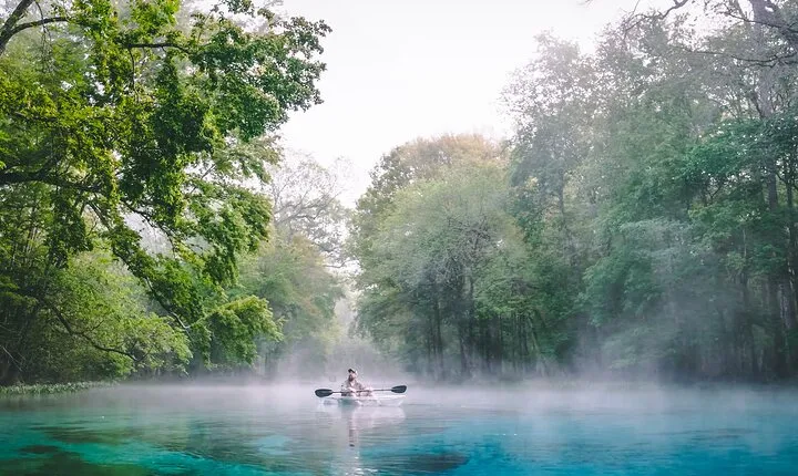 2 Hour Glass Bottom Guided Kayak Eco Tour in Gilchrist Blue
