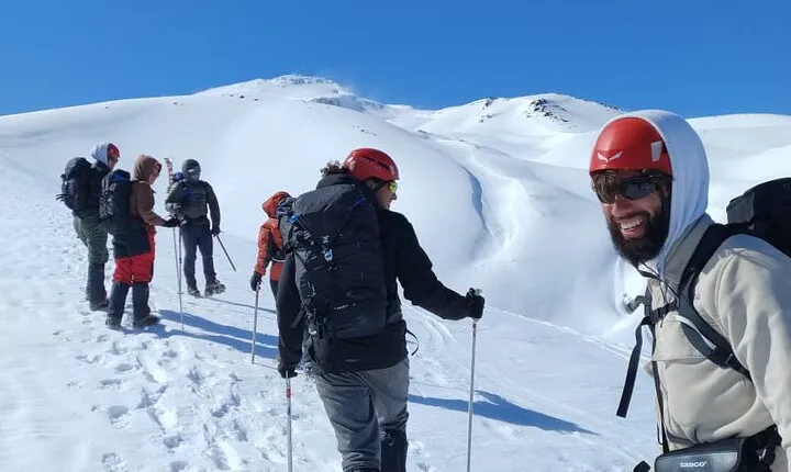 Guided ascent to the Quetrupillán volcano from Pucón