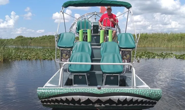 Air Boat Tour of Palm Beach in The Swamp Monster