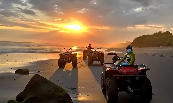 Bali ATV Ride On the Beach, Rice Field and Village Tour 2 Hour