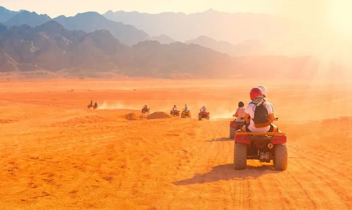 Sunset Desert Safari Trip By Quad Bike from Marsa Alam