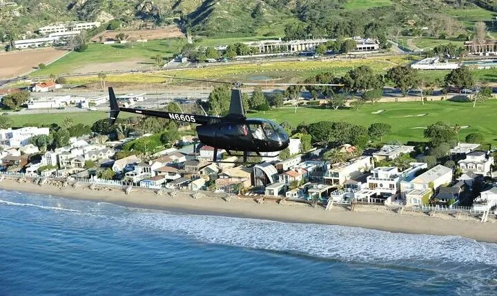 Los Angeles Coastline Private Helicopter from Burbank