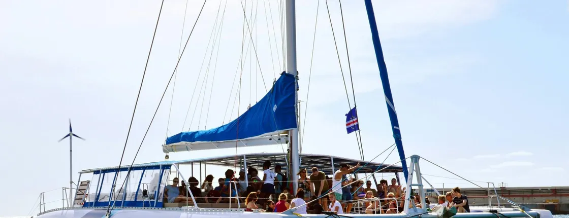 Sal island catamaran cruise with All-Inclusive drinks and snacks