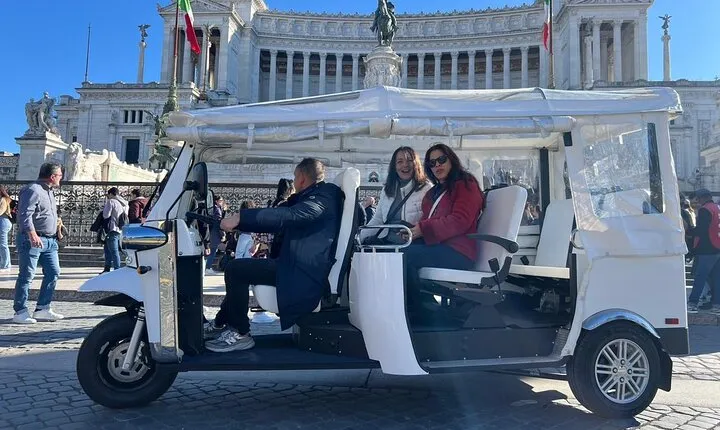 Rome Electric Tuk-Tuk Private City Tour