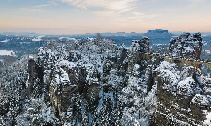 Winterland Tour to Bohemian and Saxon Switzerland from Prague