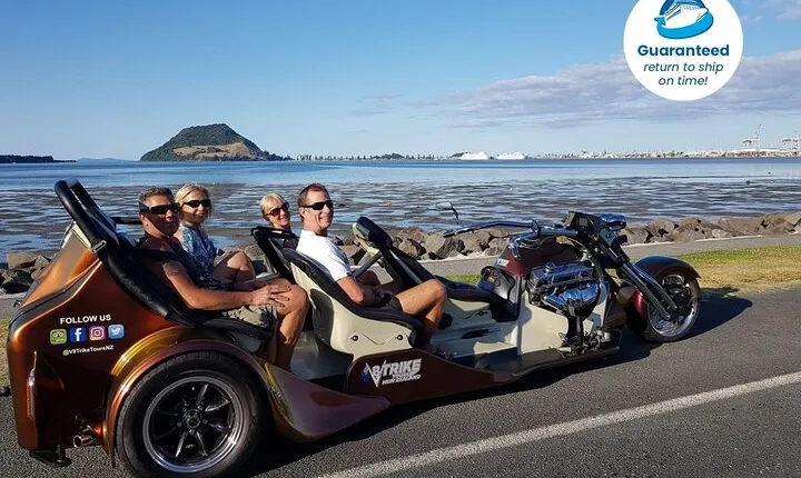 TAURANGA SHORE EXCURSION: V8 TRIKE - 1.5 hour City Sites