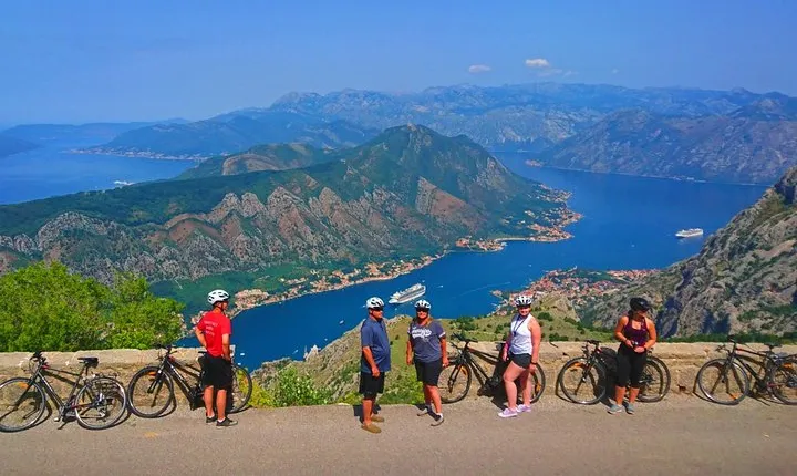 Bike tour - Downhill from Njegos Mausoleum to Kotor bay